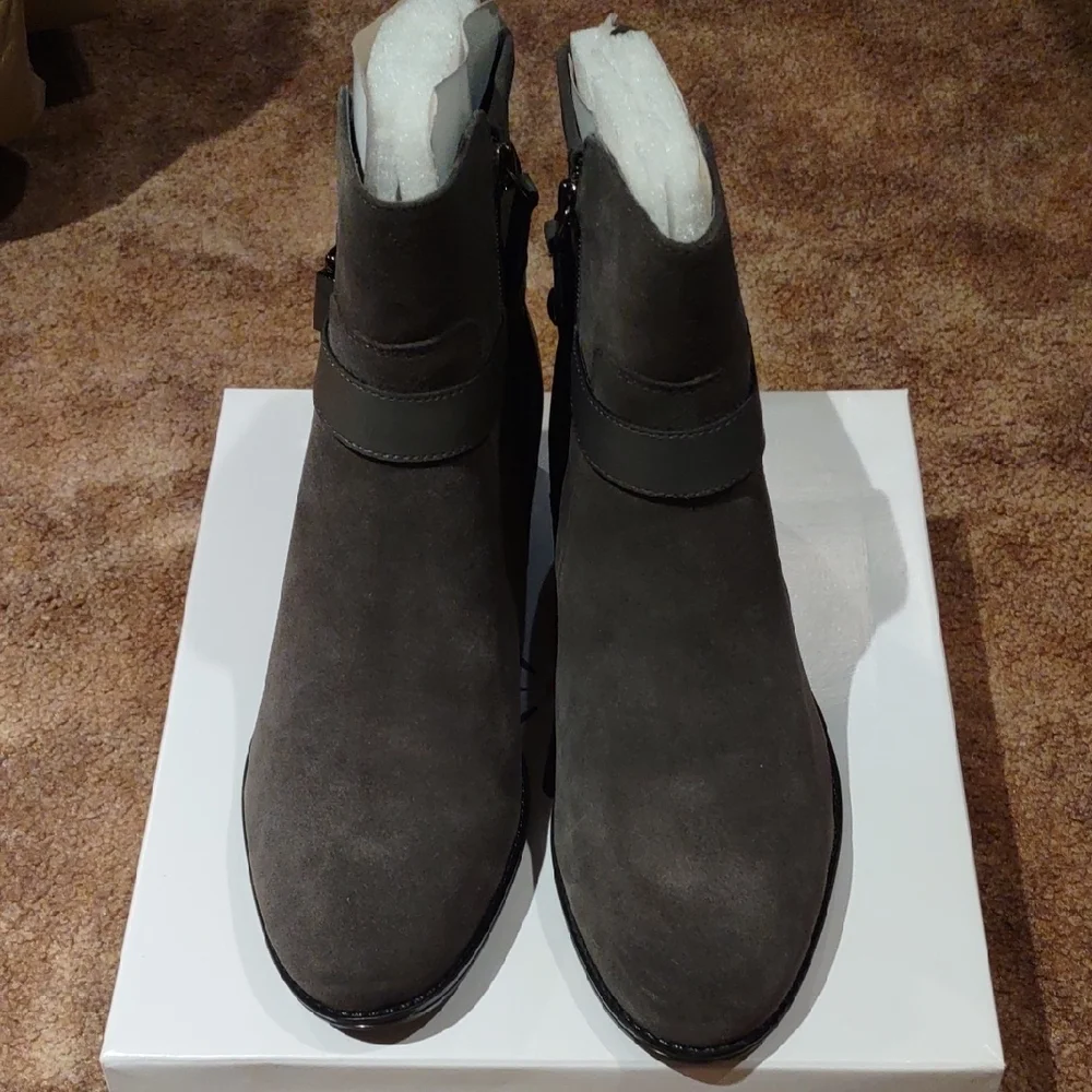 Isaac Mizrahi Suede Ankle Boots, 9.5W